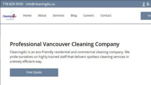 Cleaning 4U's Homepage