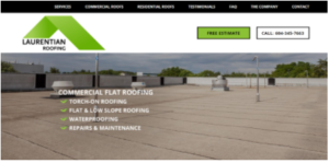Laurentian Roofing Inc. Homepage