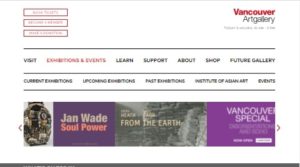 The Vancouver Art Gallery's Homepage