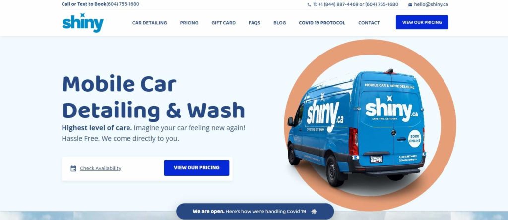 Shiny Mobile Car Detailing & Mobile Car Wash's Homepage