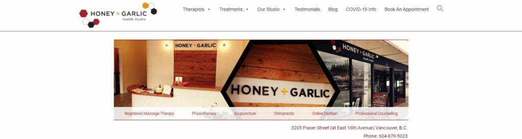 Honey + Garlic Health Studio's Homepage
