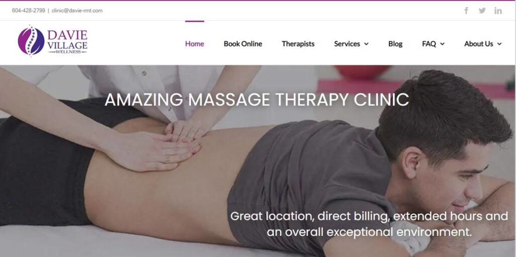 Davie Village Registered Massage Therapy's Homepage