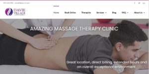 Davie Village Registered Massage Therapy's Homepage