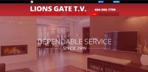 Lions Gate TV's Homepage