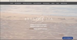 Breathe Spa Vancouver's Homepage