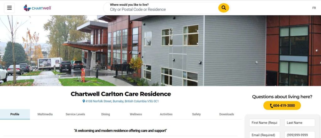 Chartwell Carlton Care Residence