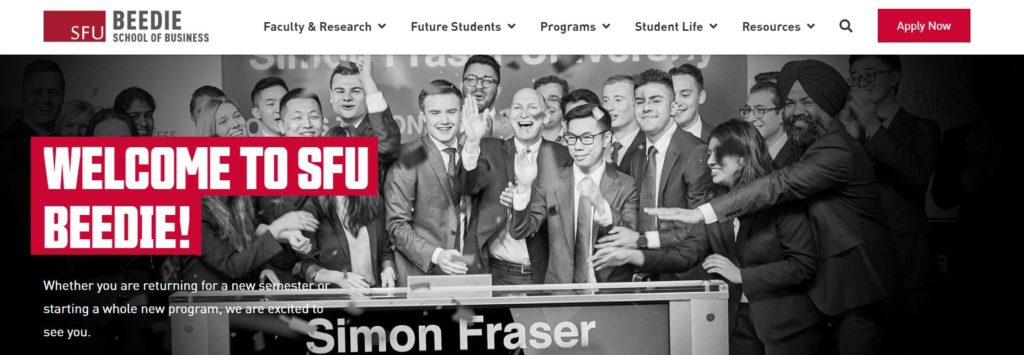 3. Simon Fraser University Beedie School of Business (Vancouver Campus)