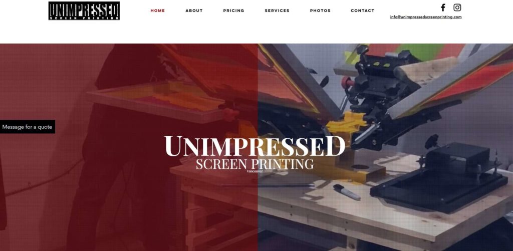 Unimpressed Screen Printing