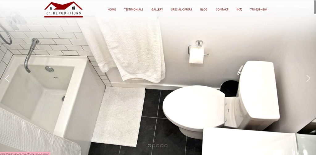 21 Renovations Homepage