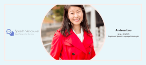 Andrea Lau of Speech Vancouver's Banner