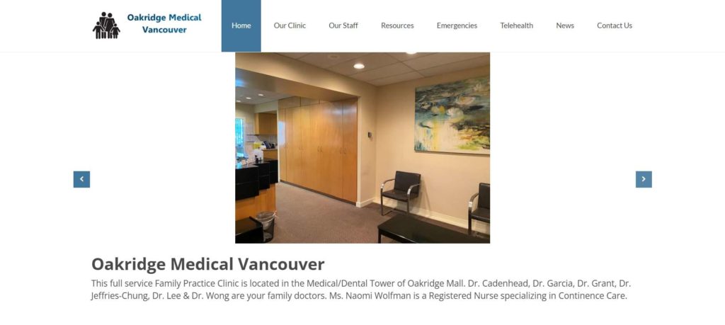 Dr. Camilla Jeffries-Chung of Oakridge Medical Homepage