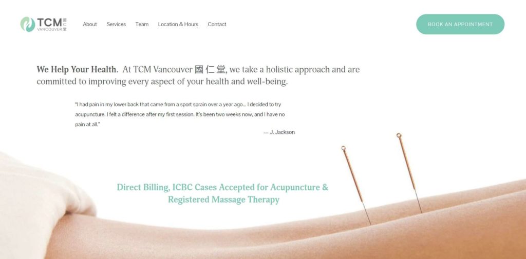 Dr. John Yang of TCM Vancouver Homepage