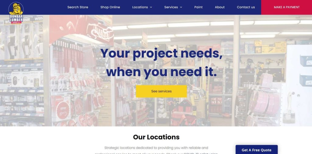 Dunbar Lumber Express Homepage