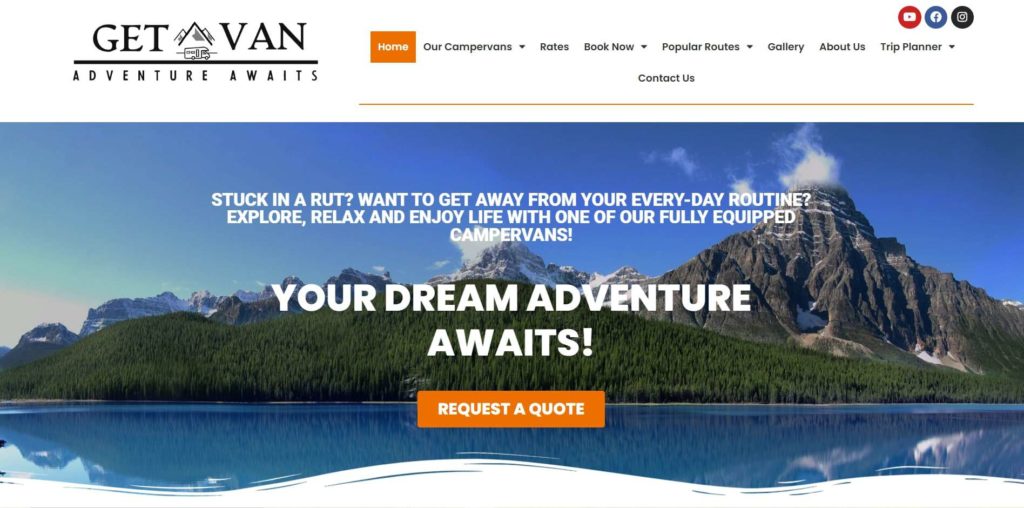 Get a Van Homepage