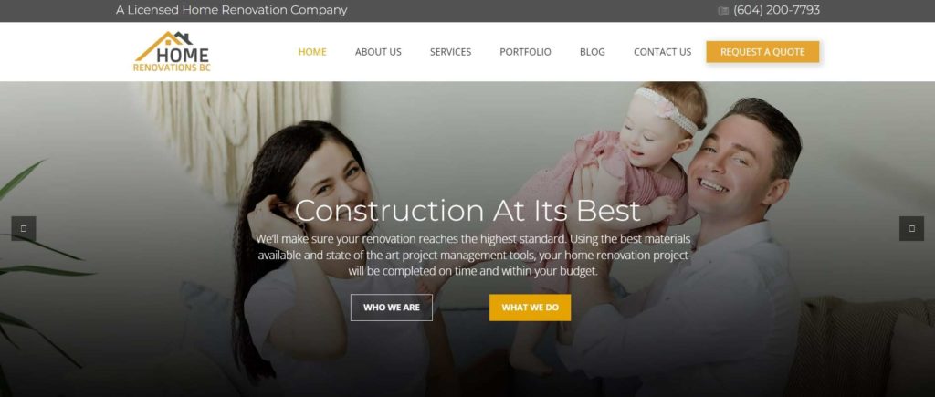 Home Renovations BC - Vancouver Homepage