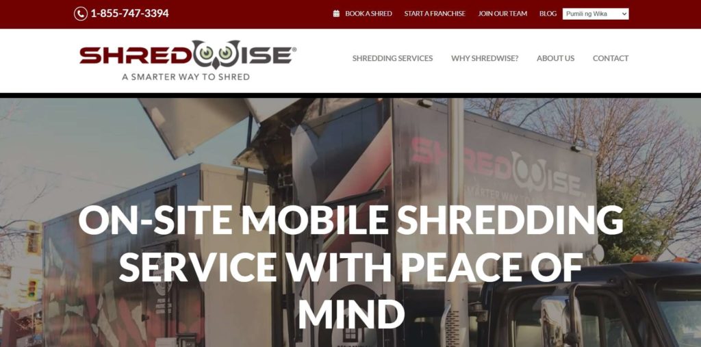 ShredWise Homepage