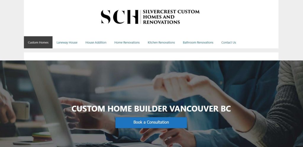 Silvercrest Custom Homes and Renovations Homepage