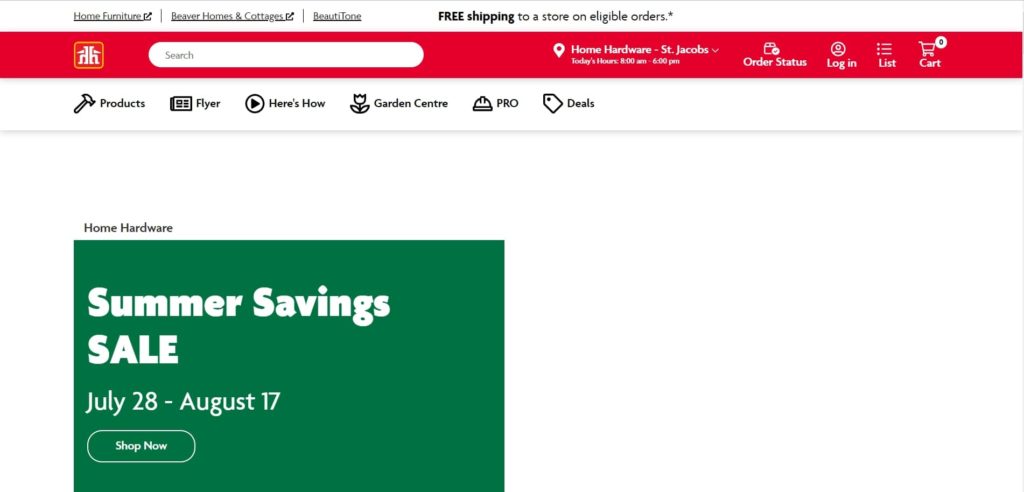 Simpson Home Hardware Homepage