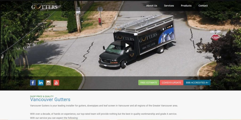 Vancouver Gutters Homepage
