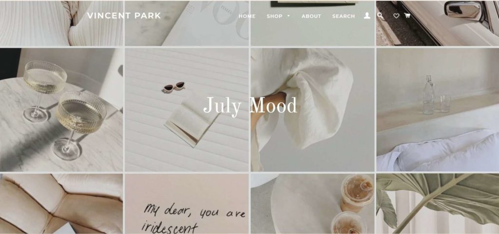 Vincent Park Homepage