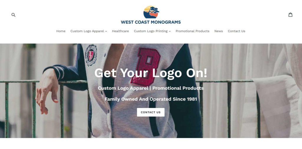 West Coast Monograms Homepage