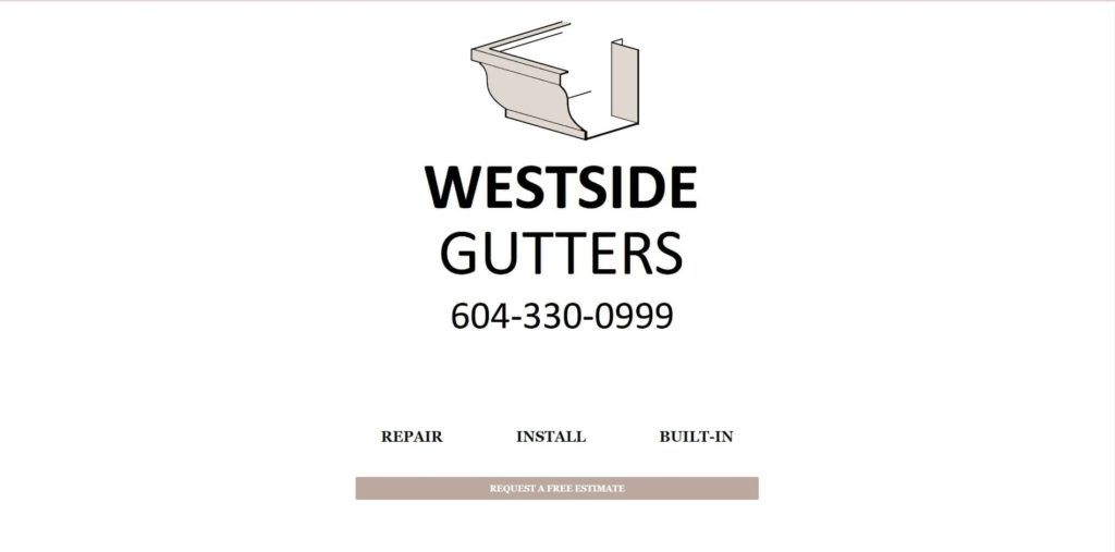 Westside Gutters & Repair Homepage