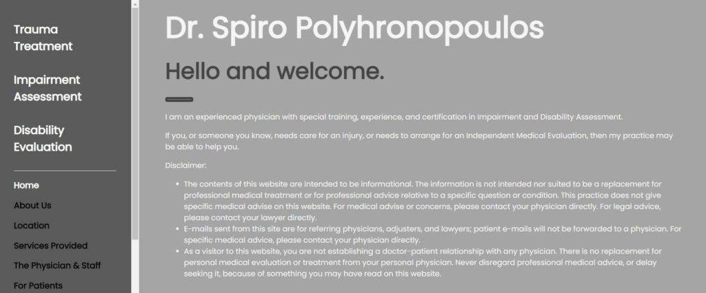 Dr. Spiro Polyhronopoulos