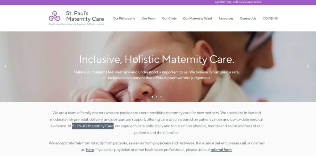 St. Paul’s Maternity Care