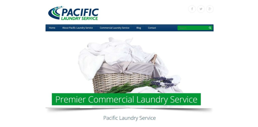 pacific laundry service homepage