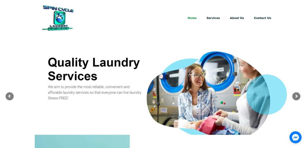 spin cycle laundry homepage