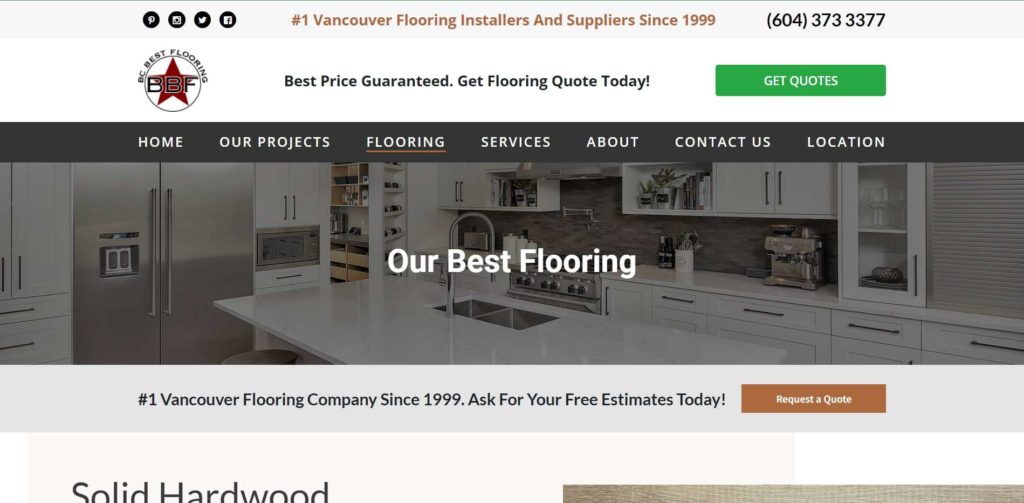 BC Best Flooring Homepage