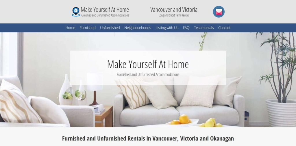 Make Yourself At Home Homepage