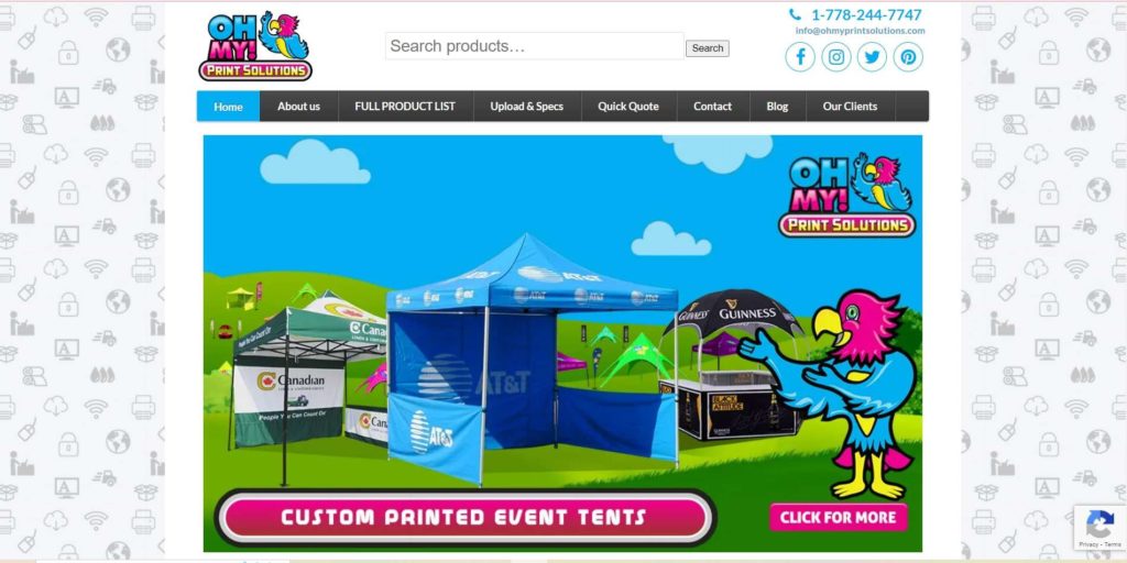Oh My Print Solutions Homepage