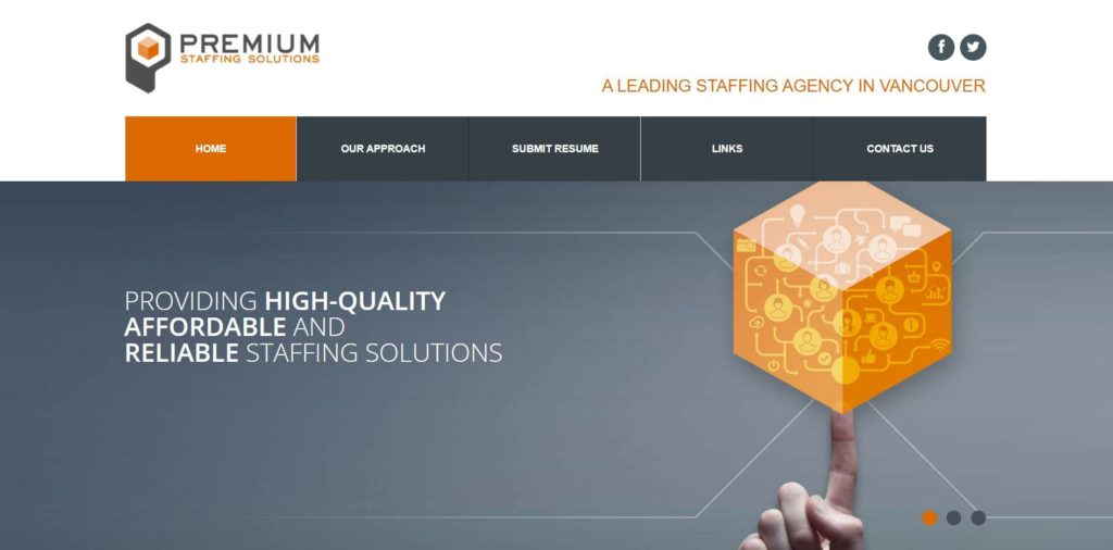 Premium Staffing Solutions Homepage