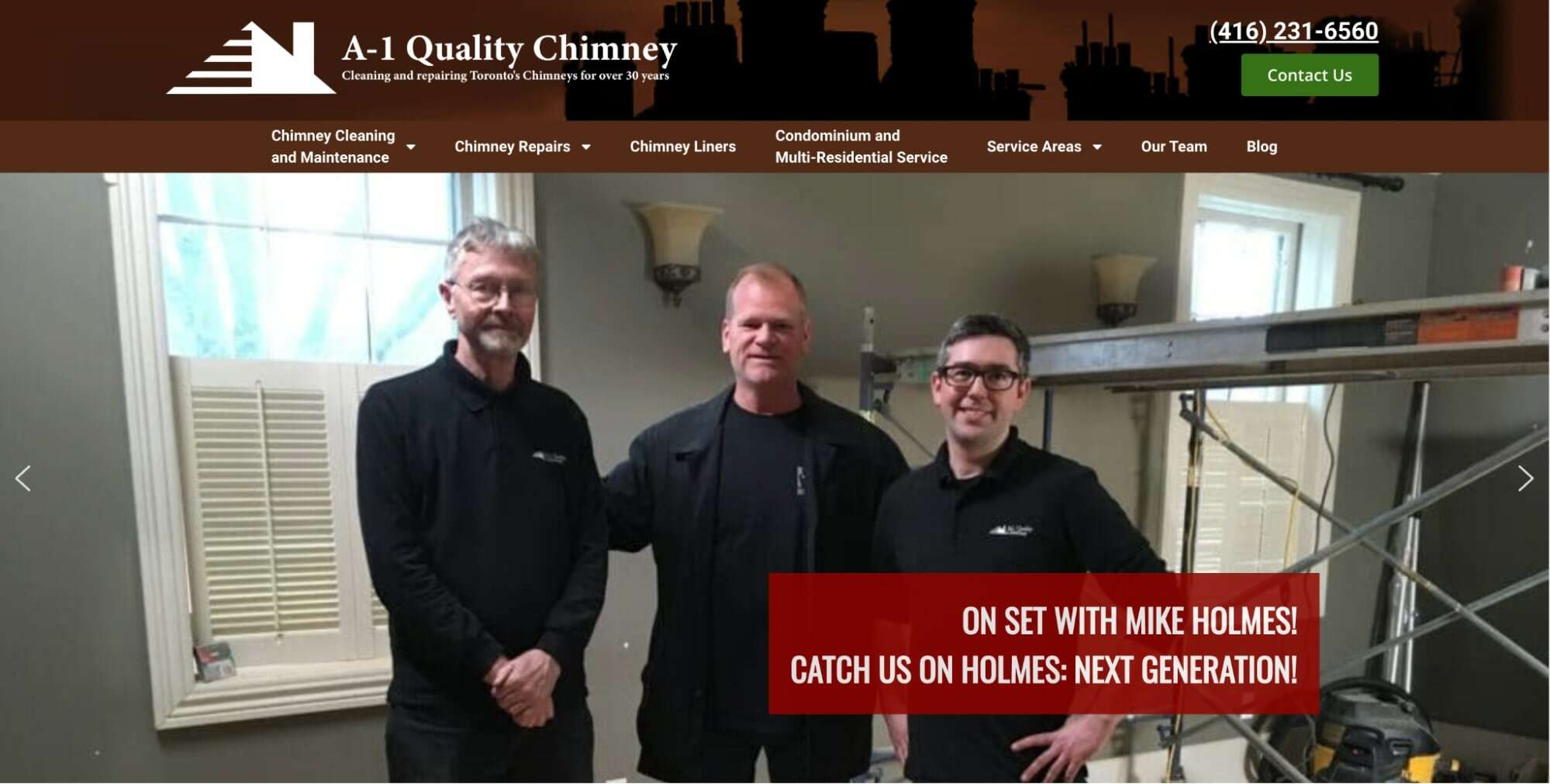 A-1 Quality Chimney Cleaning & Repair Homepage