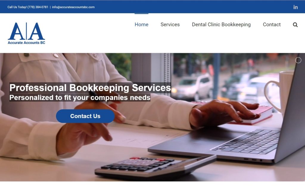Accurate Accounts Homepage