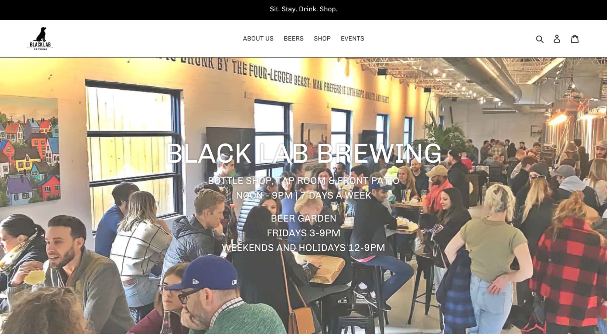 Black Lab Brewing' Homepage