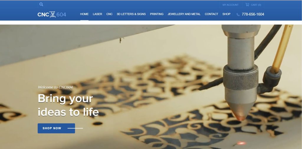 CNC 604 Homepage