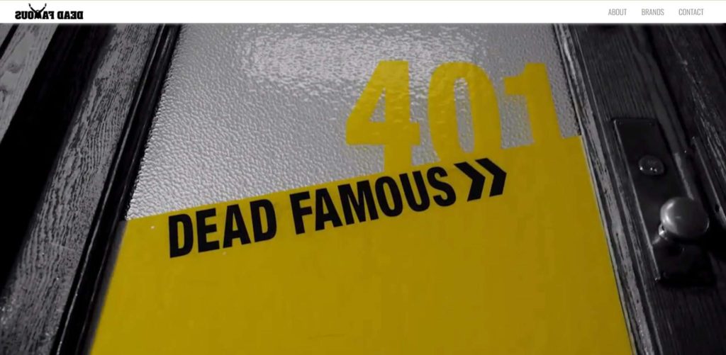 Dead Famous Homepage