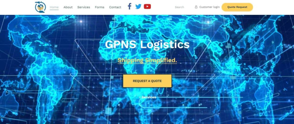 GPNS Logistics Homepage