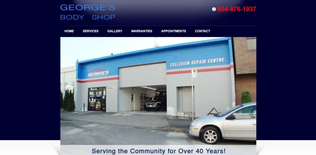 George's Body Shop Ltd. Homepage