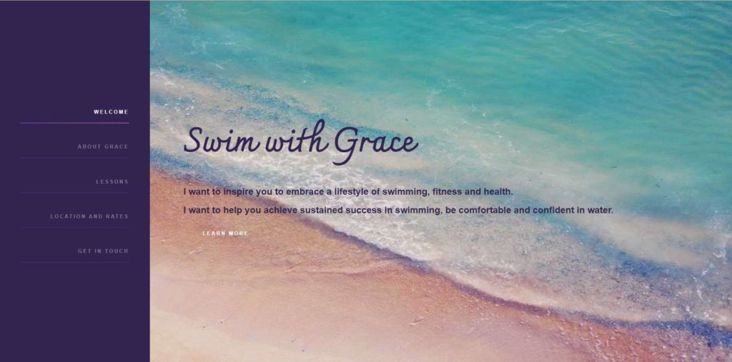 Grace's Swimming Lessons Homepage
