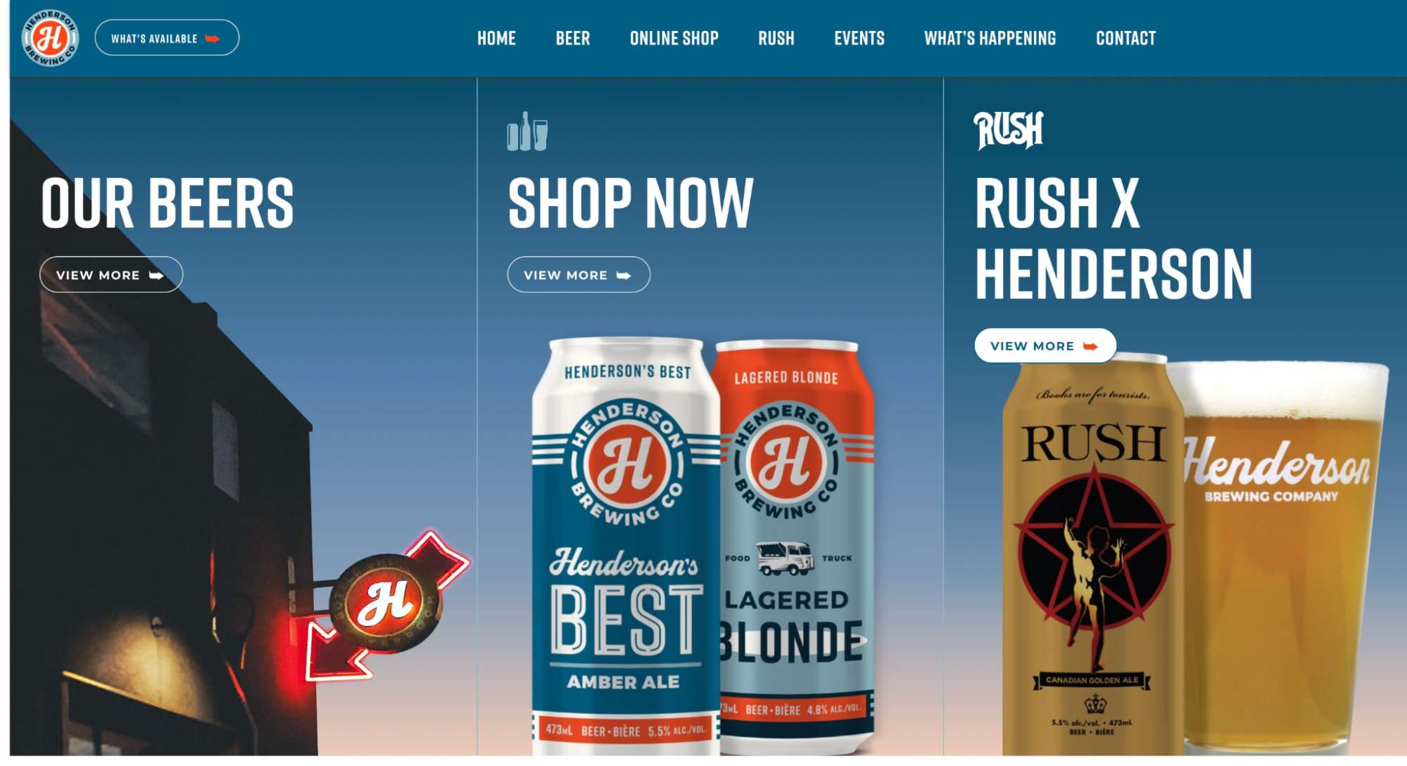 Henderson Brewing Co.' Homepage