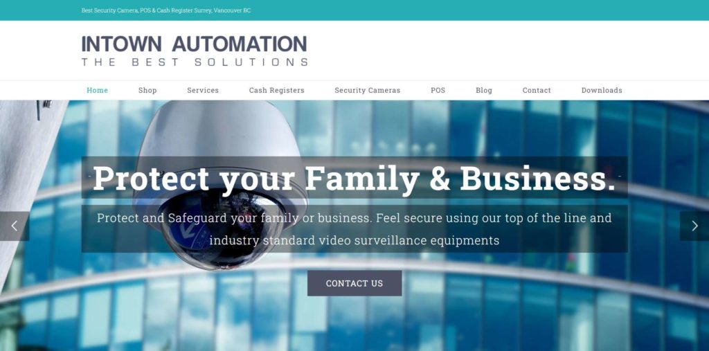 Intown CCTV Security Camera Inc. Homepage