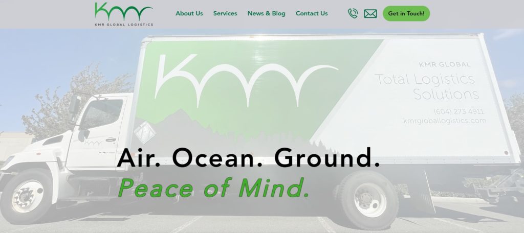 KMR Global Logistics Ltd. Homepage