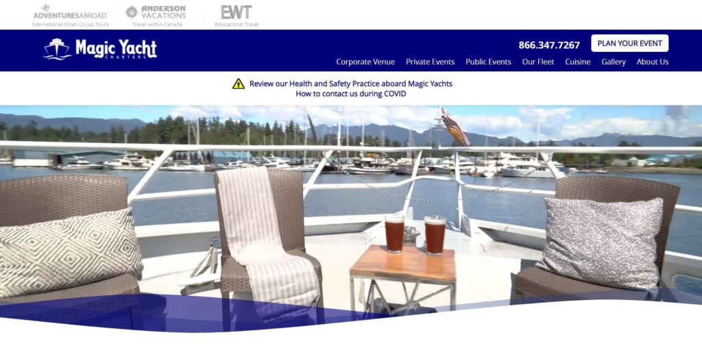 Magic Yacht Charters Homepage