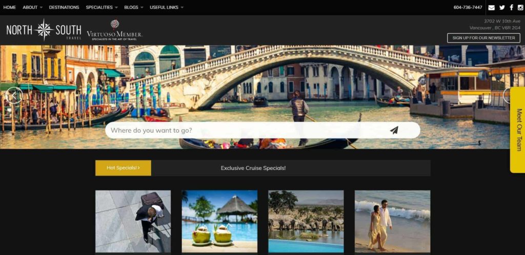 North South Travel & Tours Ltd. Homepage