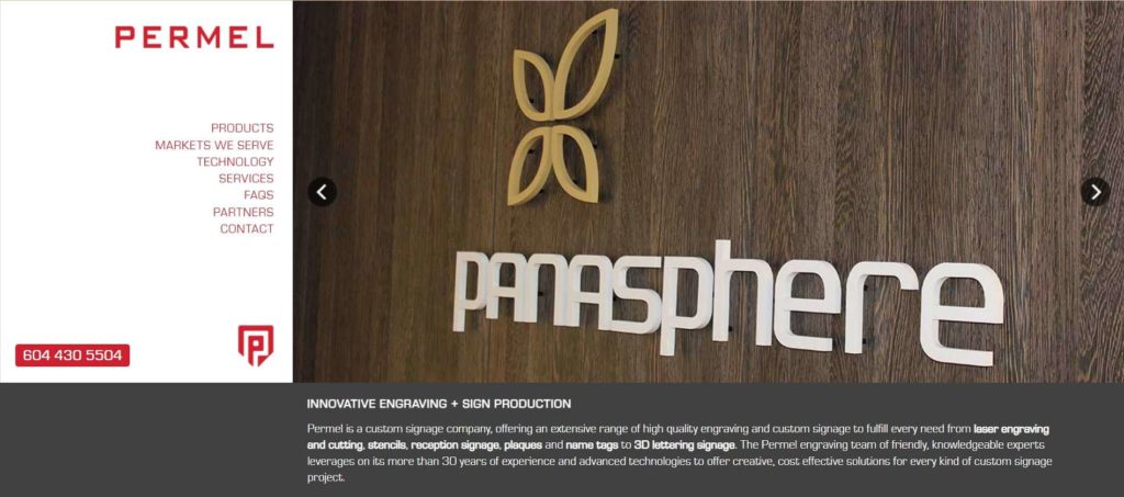 Permel Engraving Ltd. Homepage