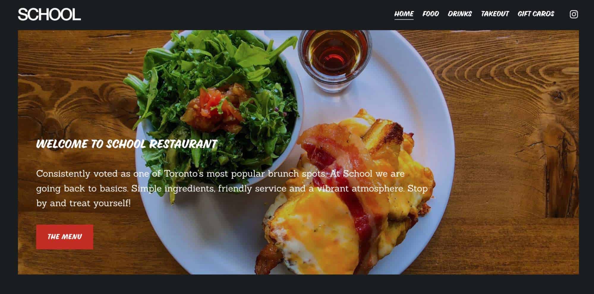 SCHOOL Restaurant' Homepage