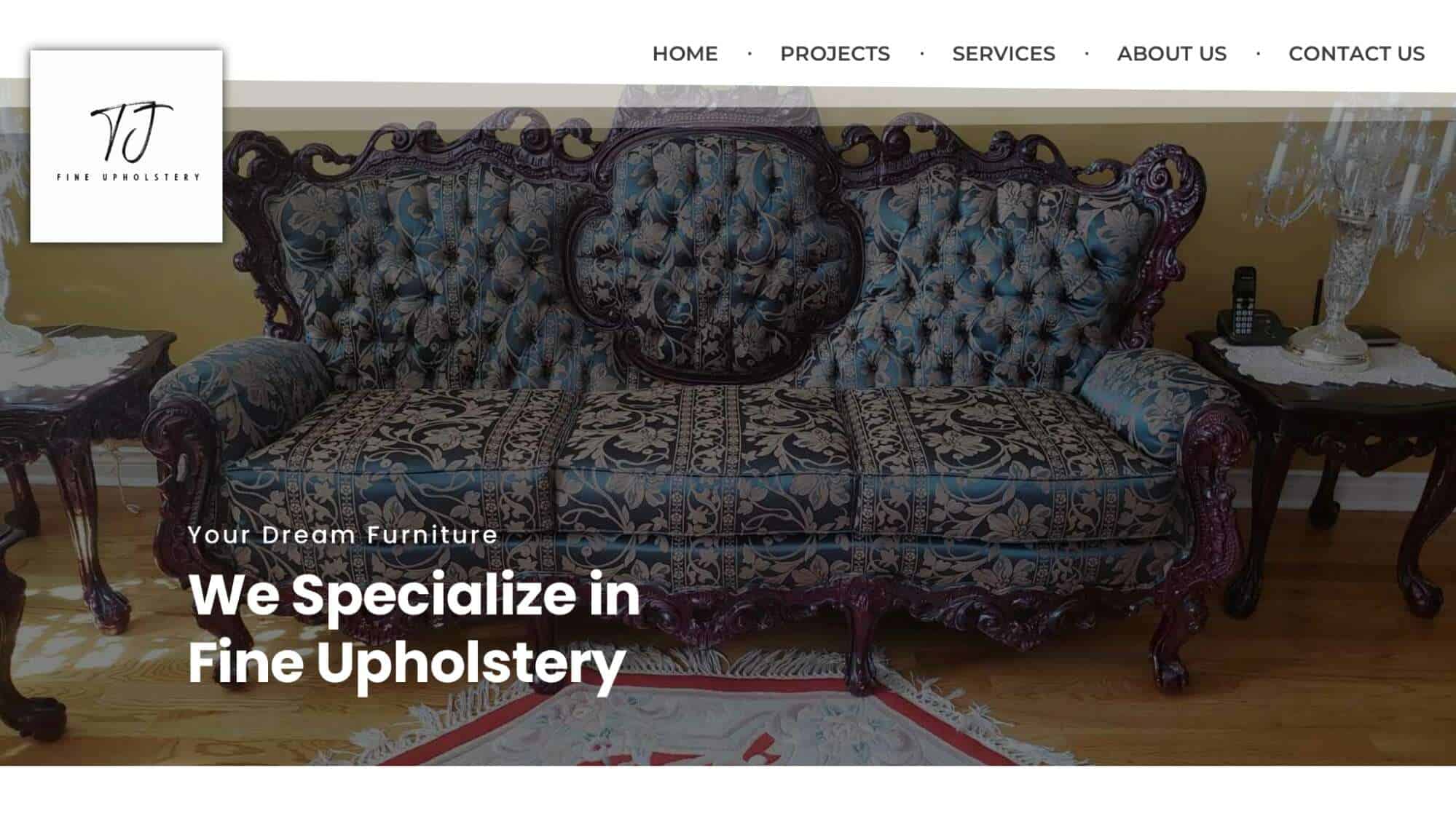 TJ Fine Upholstery Homepage